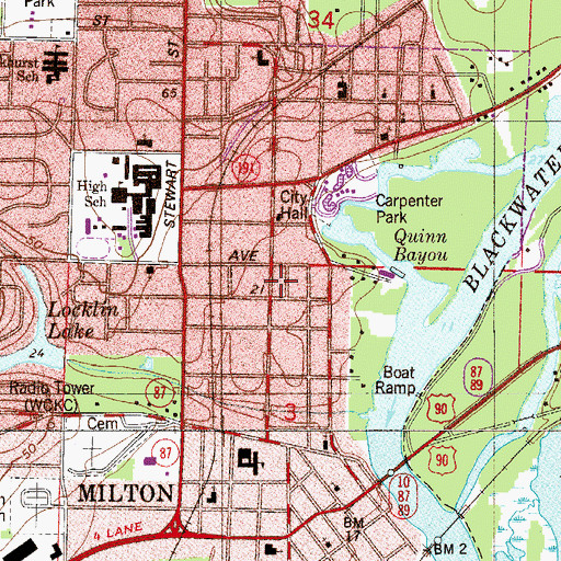 Topographic Map of Sugar Plum Tree Child Care Center, FL