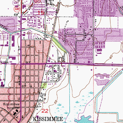 Topographic Map of Trinity Lutheran School, FL