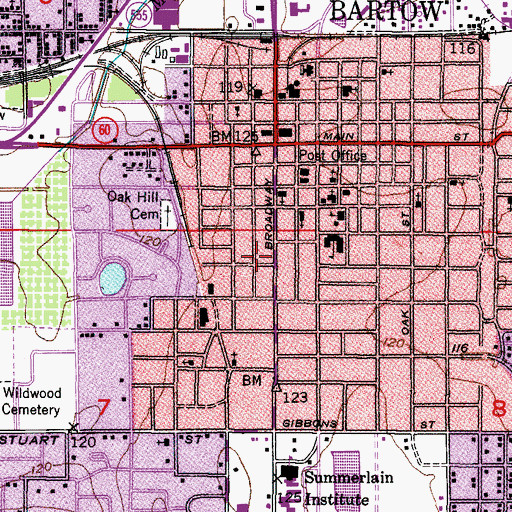 Topographic Map of Child Enrichment Center, FL