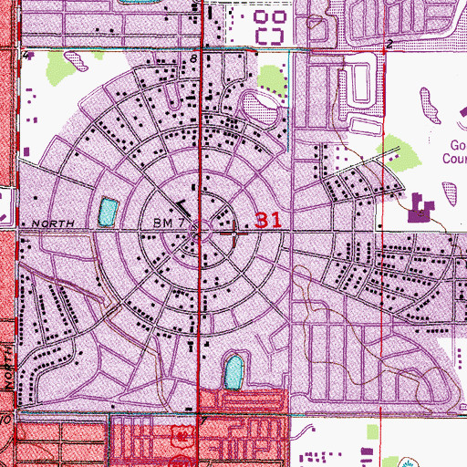 Topographic Map of Wee Care Center, FL