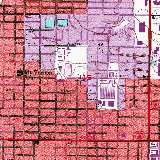Topographic Map of Thorn Howard Academy, FL