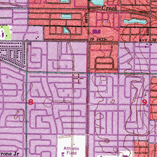 Topographic Map of Pinellas County Jewish Day School, FL