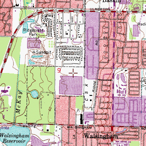Topographic Map of New Creation Academy, FL