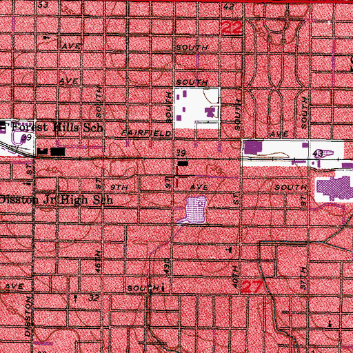 Topographic Map of Immaculate Conception Day Care/Kindergarten, FL