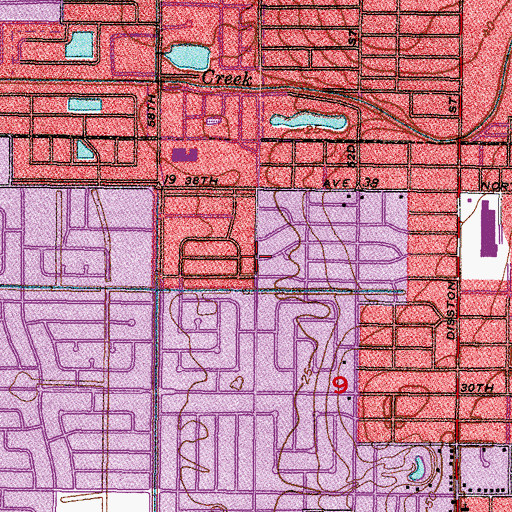 Topographic Map of Heritage Private School, FL