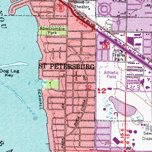 Topographic Map of Gulf Coast Christian School, FL
