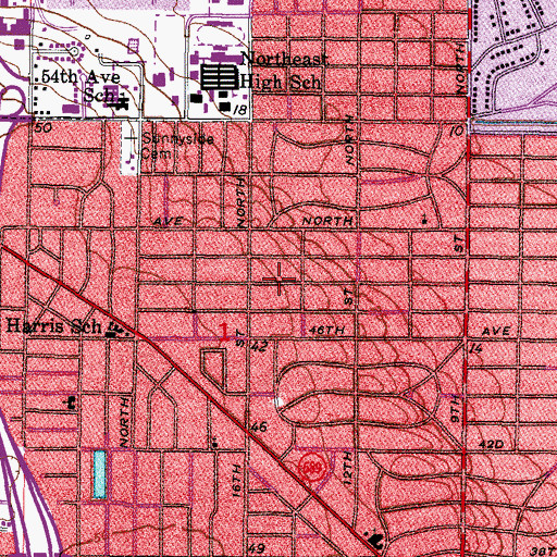 Topographic Map of Grace Lutheran Church School, FL