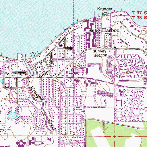 Topographic Map of Saint Mary Preschool, FL