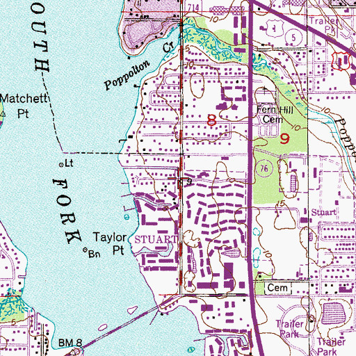 Topographic Map of Jack-N-Jill Child Development Center, FL