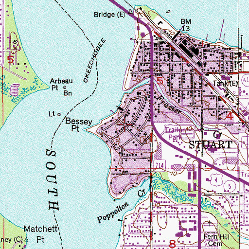 Topographic Map of First Baptist Christian School, FL