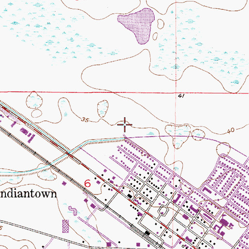 Topographic Map of Hope Rural School, FL