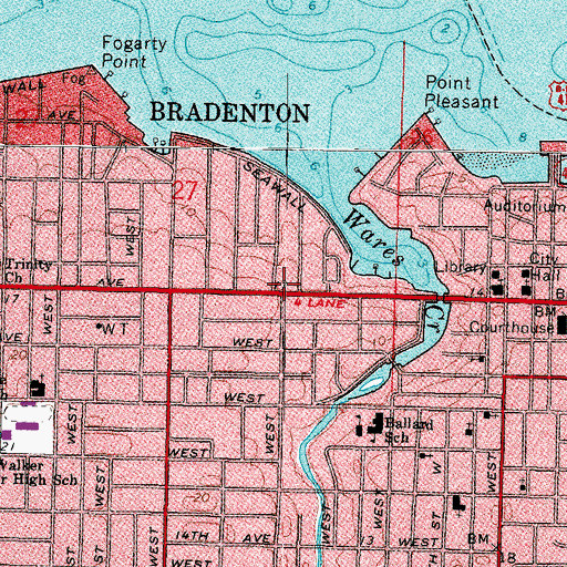 Topographic Map of Saint Stephen Episcopal School, FL