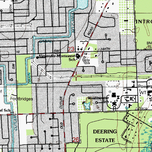 Topographic Map of Sunshine South Cooperative Preschool, FL