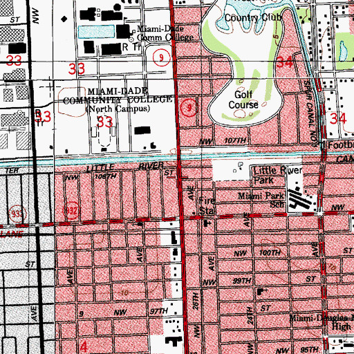Topographic Map of Riverside Child Development Center, FL
