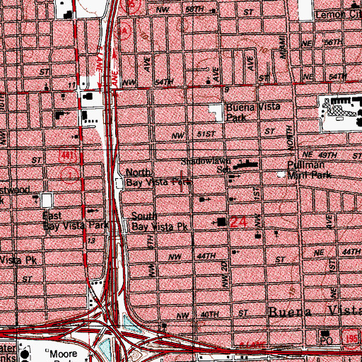 Topographic Map of Jacksons Toddle Inn, FL