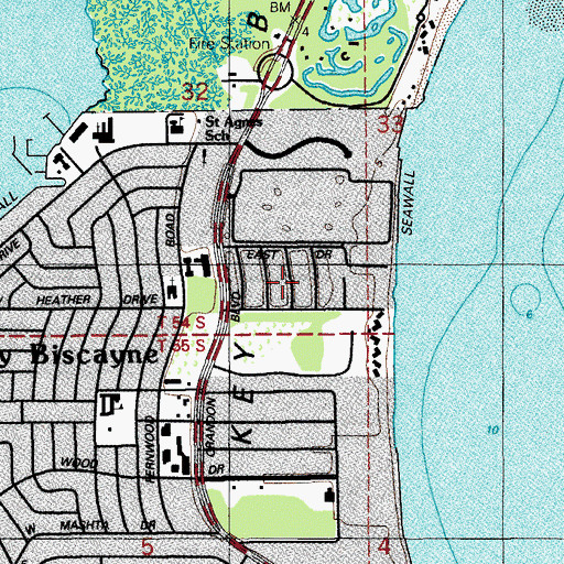 Topographic Map of Lear School, FL