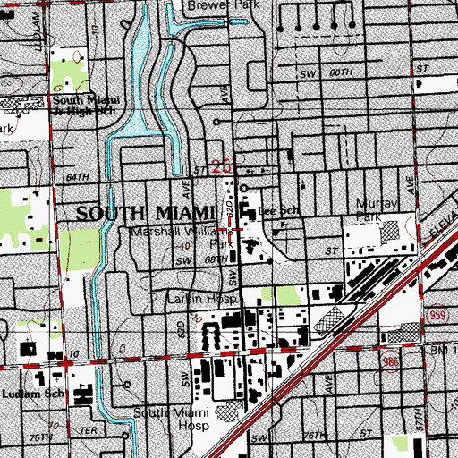 Topographic Map of Growing House School, FL