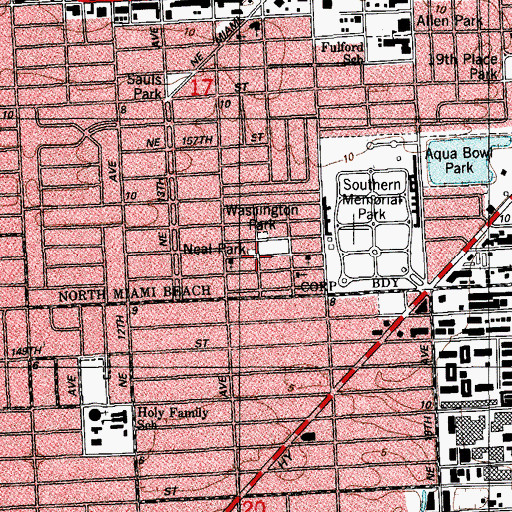 Topographic Map of Donalds Day Care, FL