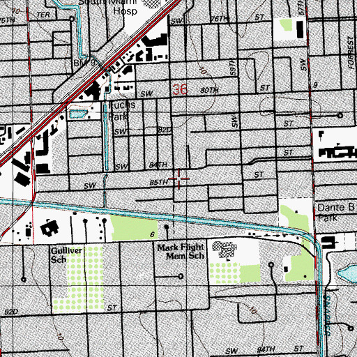 Topographic Map of Florida Language Institute, FL