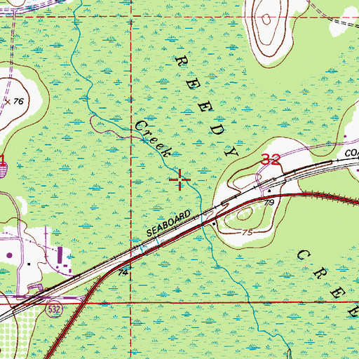 Topographic Map of Fletcher Park Monument, FL