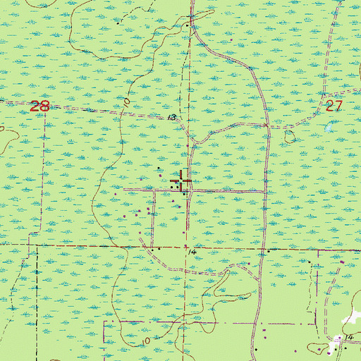 Topographic Map of Camp H, FL