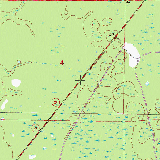 Topographic Map of Lennon, FL