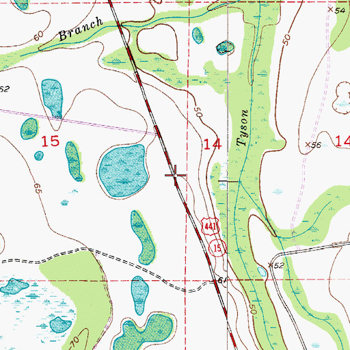 Topographic Map of Nittaw, FL