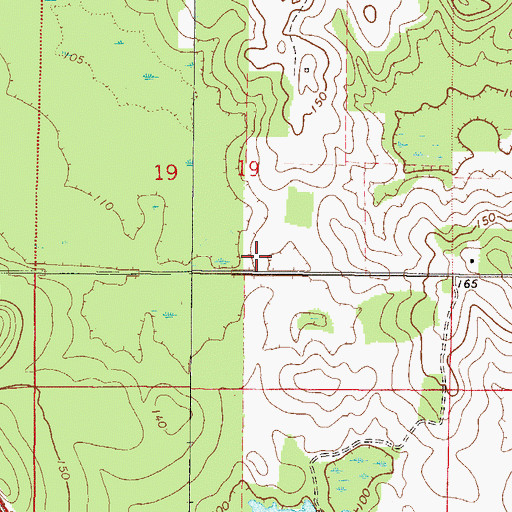 Topographic Map of Dungarvin, FL