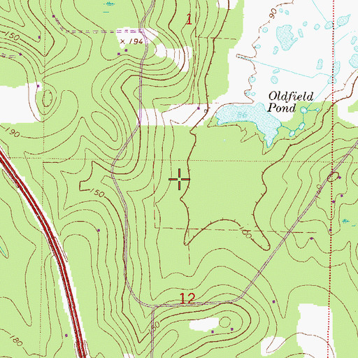 Topographic Map of Simonton, FL