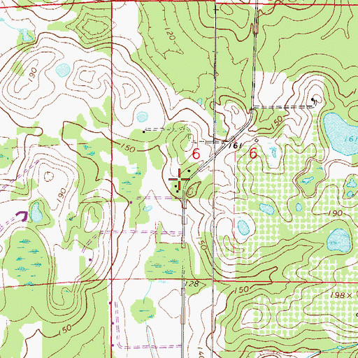 Topographic Map of Fort Drane, FL