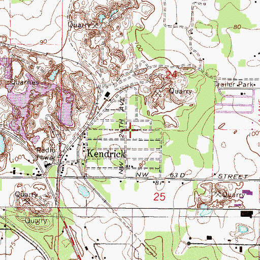 Topographic Map of Regal Park, FL