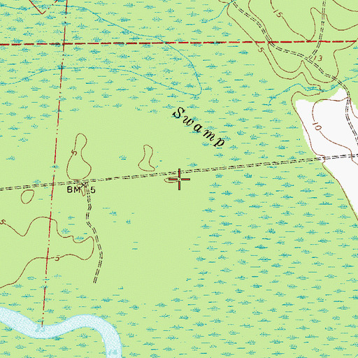 Topographic Map of Clarke and Atkinson Grant, FL