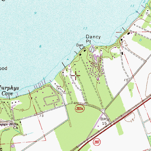 Topographic Map of John Heurtas Grant, FL