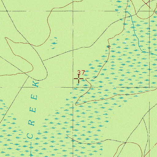 Topographic Map of William Panton Grant, FL