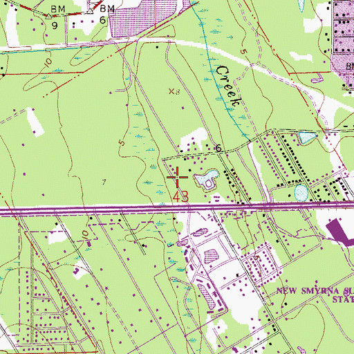 Topographic Map of Thomas Napier Grant, FL