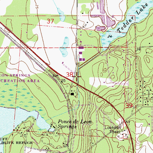Topographic Map of William Panton Grant, FL