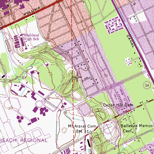 Topographic Map of Sam Williams Grant, FL