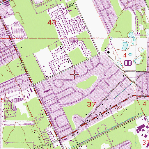 Topographic Map of Patrick Dean Grant, FL