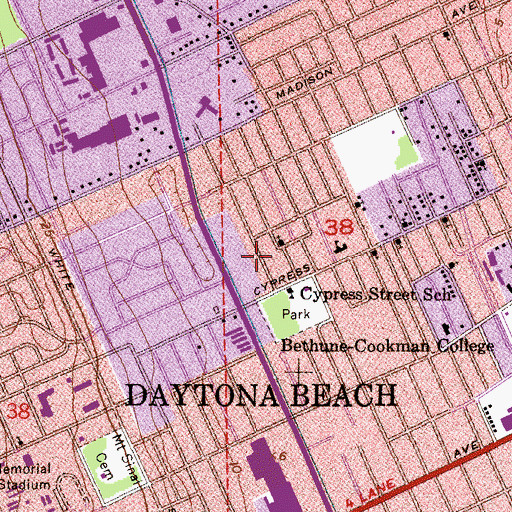 Topographic Map of Briggs and Robertson Grant, FL