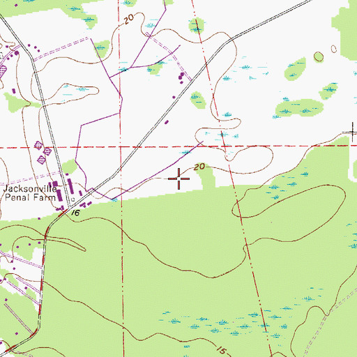 Topographic Map of William Gibson and Others Grant, FL