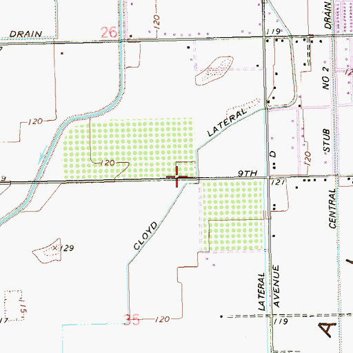 Topographic Map of Cloyd Lateral, AZ