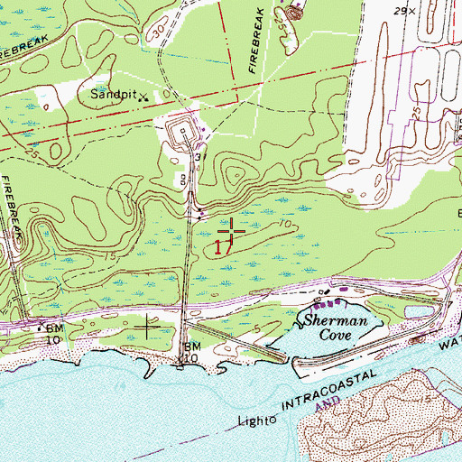 Topographic Map of Joaquin Barella Grant, FL