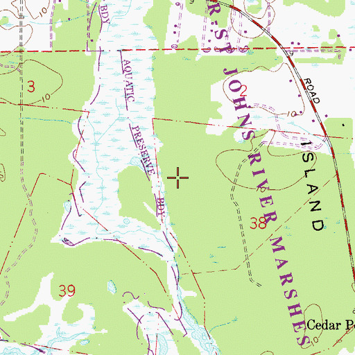 Topographic Map of William Fitzpatrick Grant, FL