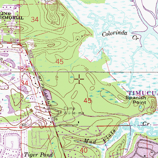 Topographic Map of Antelm Gay Grant, FL
