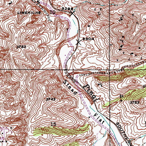 Topographic Map of Irene Gulch, AZ
