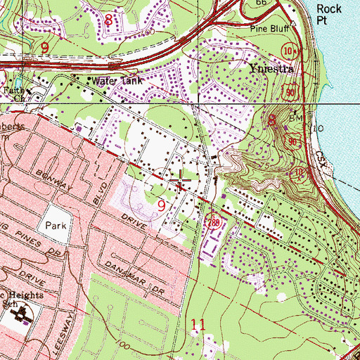 Topographic Map of Manuel Bonafay Grant, FL