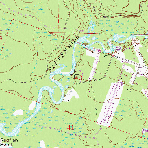 Topographic Map of Maria de Molaree Grant, FL