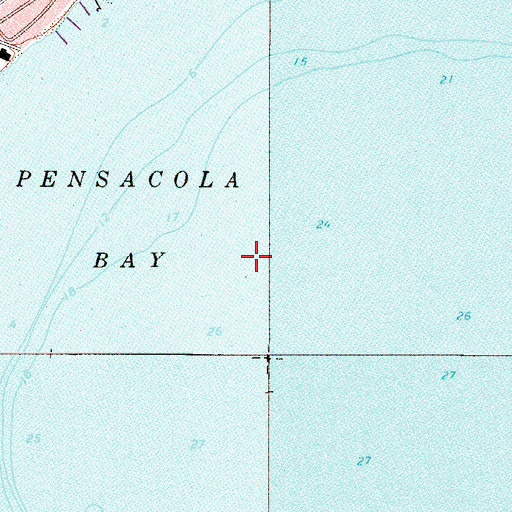 Topographic Map of Thomas English Grant, FL