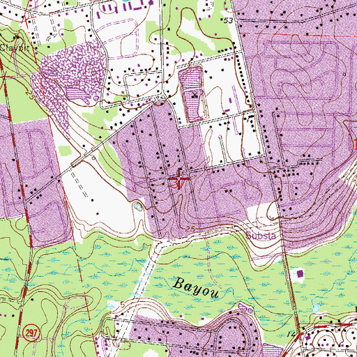 Topographic Map of Josepha Pol Grant, FL