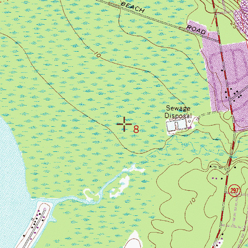 Topographic Map of Santiego Coleman Grant, FL